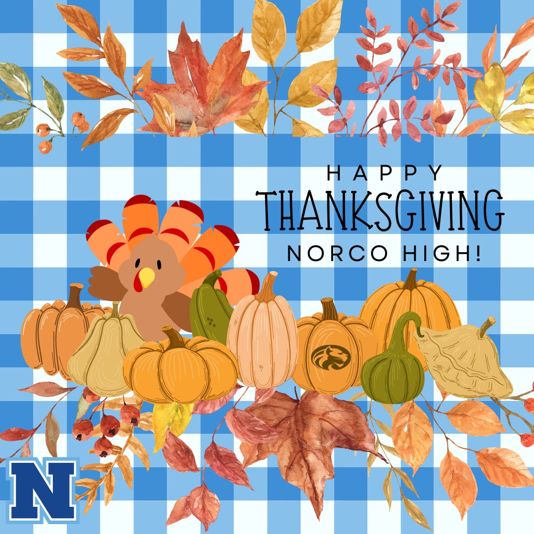 🍂 Today's the day, Cougars! Thanksgiving is here! It’s the perfect time to reflect on what we’re thankful for and spend quality moments with family &amp; friends. Don't forget to take a break &amp; enjoy the holiday spirit! 

🎨 Graphic &amp; caption by: Katy Mulari, Digital Media Team