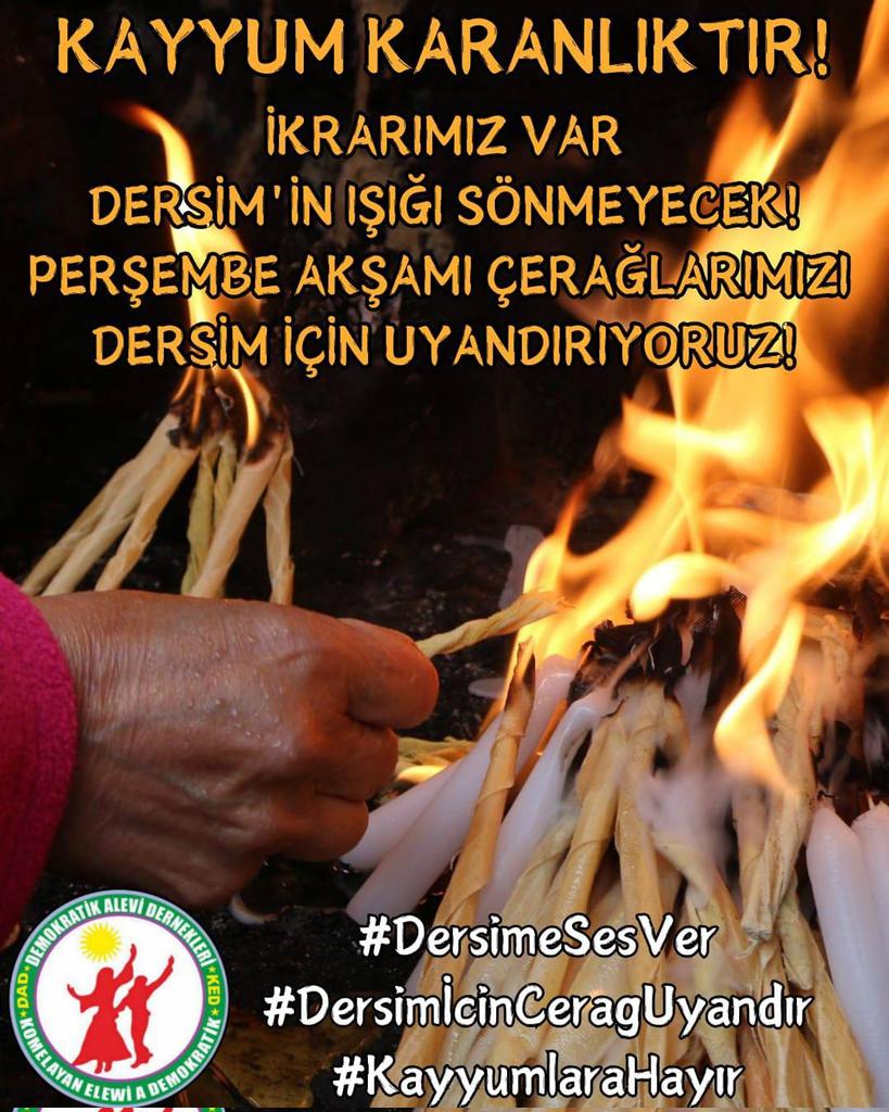 #DersimeSesVer
#DersimİcinCeragUyandır
#KayyumlaraHayır
