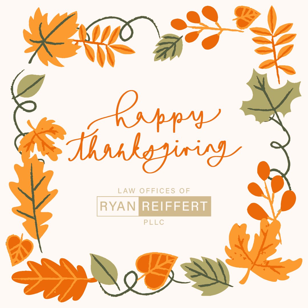 We are thankful for our family, friends, and another great year of business!  We hope you have a wonderful Thanksgiving! 

#happythanksgiving #lawofficesofryanreiffert #lawyer #sanantoniolawyer #sanmarcoslawyer #texas #texaslawyer #sanantonio #estateplanning #business!