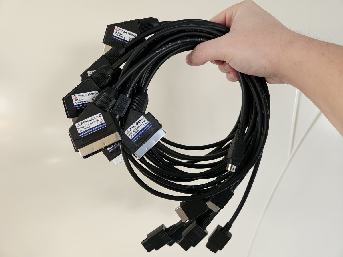 MisirajEduart's tweet image. A small batch of shielded #RGB Scart cables done 😌

#scart #games #gaming #retro #RETROGAMING
