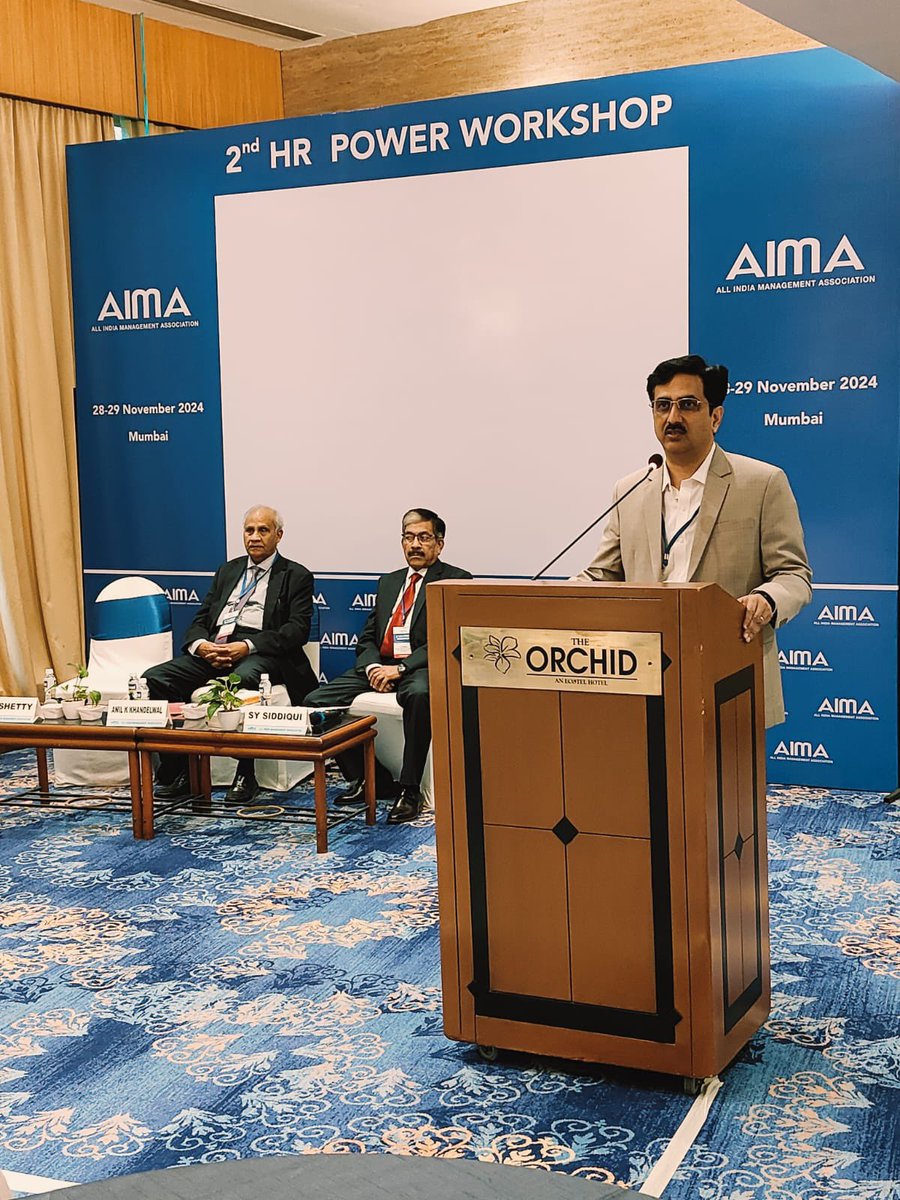 DirHR_HPCL's tweet photo. Heartiest Congratulations to HPCL's Employee Health, Engagement & Wellness Team whose presentation on various initiatives under the above Centre of Excellence won the Runners Up award (PSU category) at the AIMA Case Study Competition at the AIMA 2nd HR POWER Workshop.  #HRLeadership #WellnessAtWork #HPCL