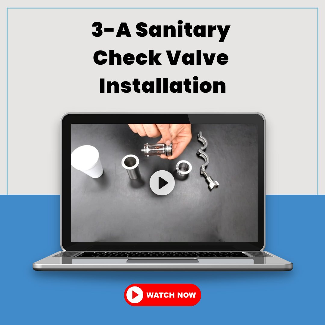 CheckAllValve's tweet image. When it comes to sanitary applications, proper installation is key! Our 3-A Sanitary #SpringCheckValve is designed to fit seamlessly into sanitary tubing, ensuring a clean and efficient setup. Watch our step-by-step guide for #EasyInstallation tips! youtube.com/watch?v=as6pJ7…