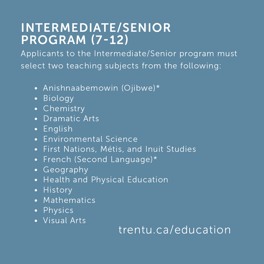 The deadline to apply to our <a href="/TrentUniversity/">Trent University</a> Bachelor of Education programs is Dec. 2, 2024!

Be sure to visit trentu.ca/education &amp; review all required documents on our B.Ed. Admissions page to ensure you have everything you need before applying!  

#teaching #education