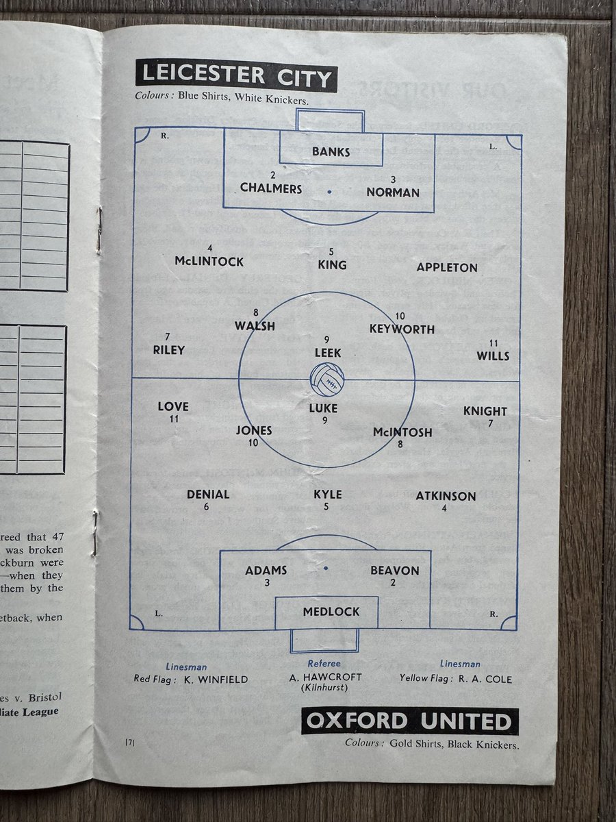 bigox_68's tweet photo. No 80 in the #90for90 - The season was going well for the new Oxford United. Top of the Southern premier league and the only non-league team into the 3rd round of the FA Cup away at Leicester. #OUFC did lose 3-1 but cup runs would be a feature in the future.. 💛💙 https://t.co/O96IkF3D0E