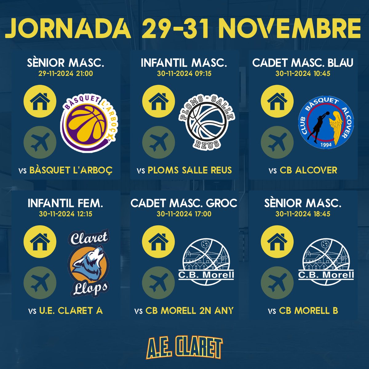 Calendari cap de setmana