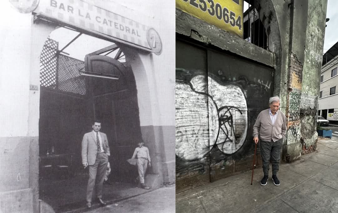 55 años después, Mario Vargas Llosa retorna a los restos del famoso bar “La Catedral”, en busca de los fantasmas de Zavalita y el zambo Ambrosio de su gran novela "Conversación en La Catedral".