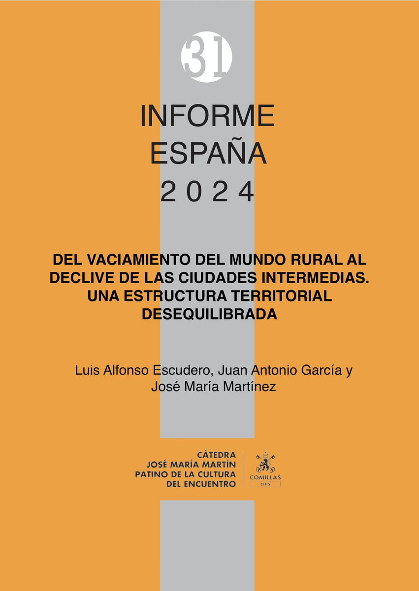 Ya disponible la descarga del capítulo “Del vaciamiento del mundo rural al declive de las ciudades intermedias. Una estructura territorial desequilibrada" del Informe España 2024 #IE2024 Luis Alfonso Escudero, <a href="/JGARCIAGONZALEZ/">JorgeLuis garciagonzalez</a> y José María Martínez
en bit.ly/4eSAIxp