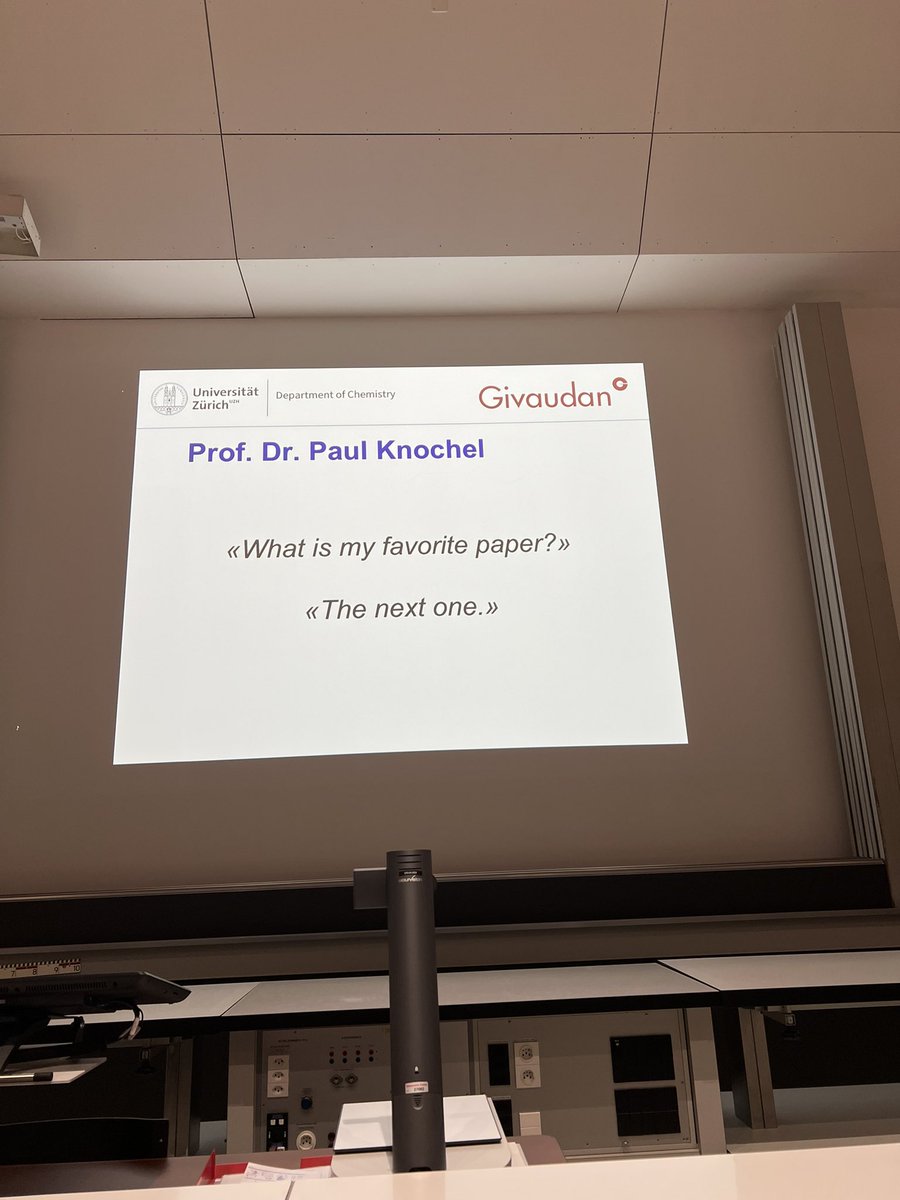 Great quote by Prof. Knochel!