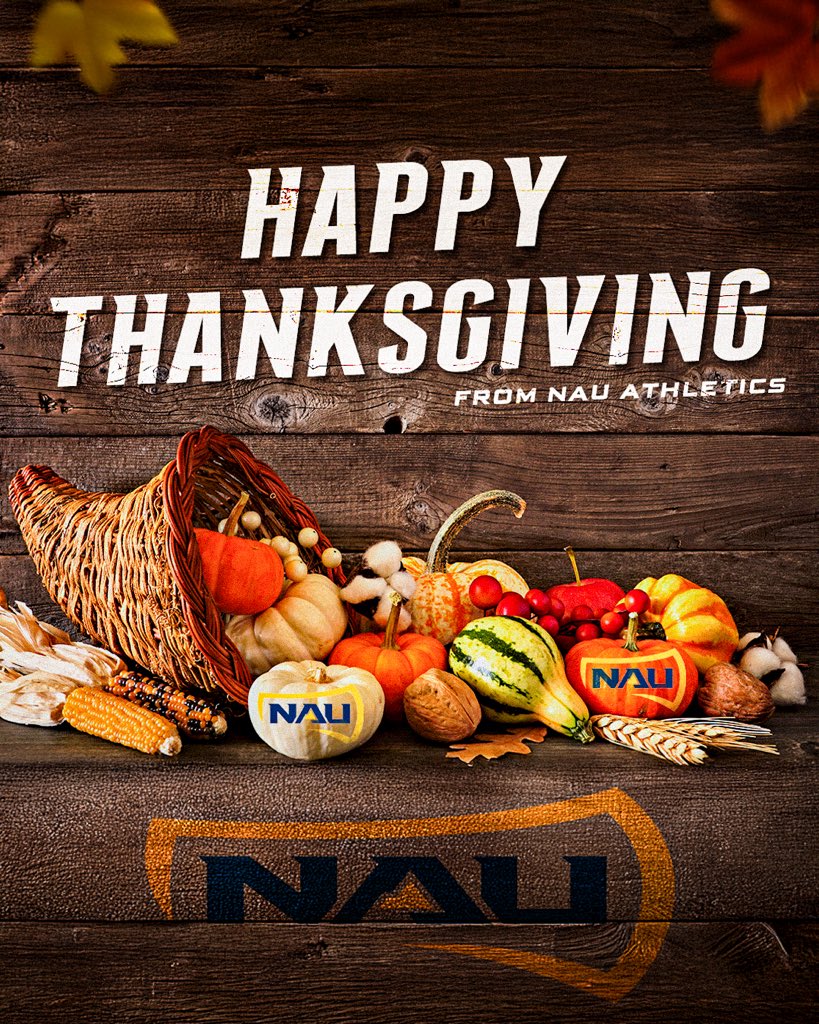 We’re thankful for you Lumberjack Nation! Happy thanksgiving from NAU Athletics! 🌲🪓

#RaiseTheFlag