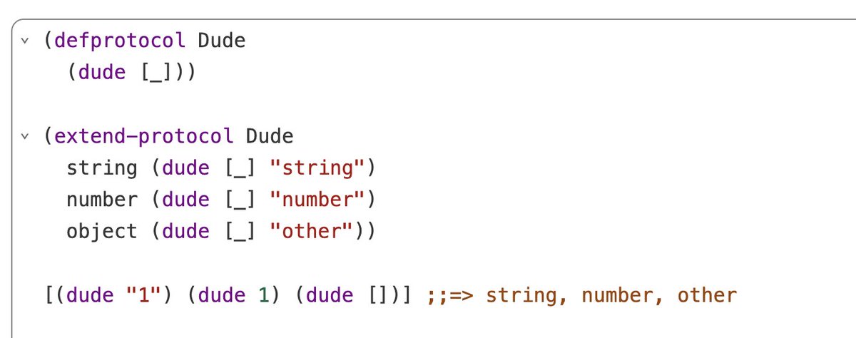 borkdude's tweet image. #squintcljs now has extend-protocol

squint-cljs.github.io/squint/?src=KG…

#clojure
