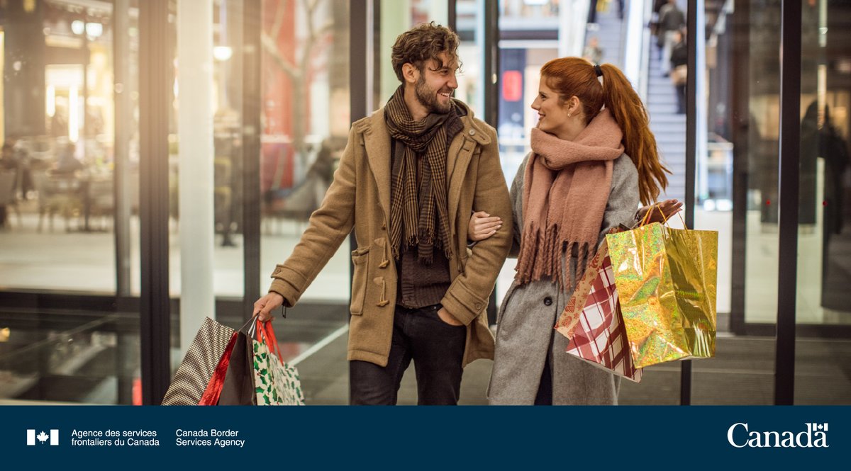 FrontiereCan's tweet photo. Vous vous rendez aux États-Unis pour magasiner les aubaines du #VendrediFou?
À votre retour au Canada, n'oubliez pas de déclarer tous vos achats et d'avoir vos reçus à portée de main. Pour en savoir plus : https://t.co/BLQgXUNQYF https://t.co/o2jDp4O2AC