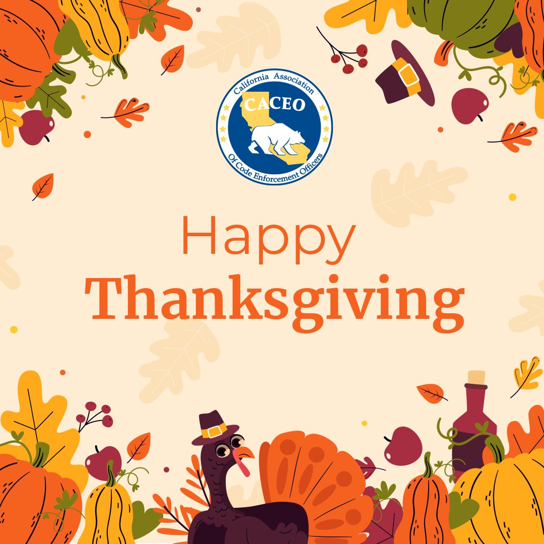 CACEOTweets's tweet photo. Happy Thanksgiving to all from CACEO!  🦃🥧🍽️🍂 https://t.co/vCb1zUWwSy