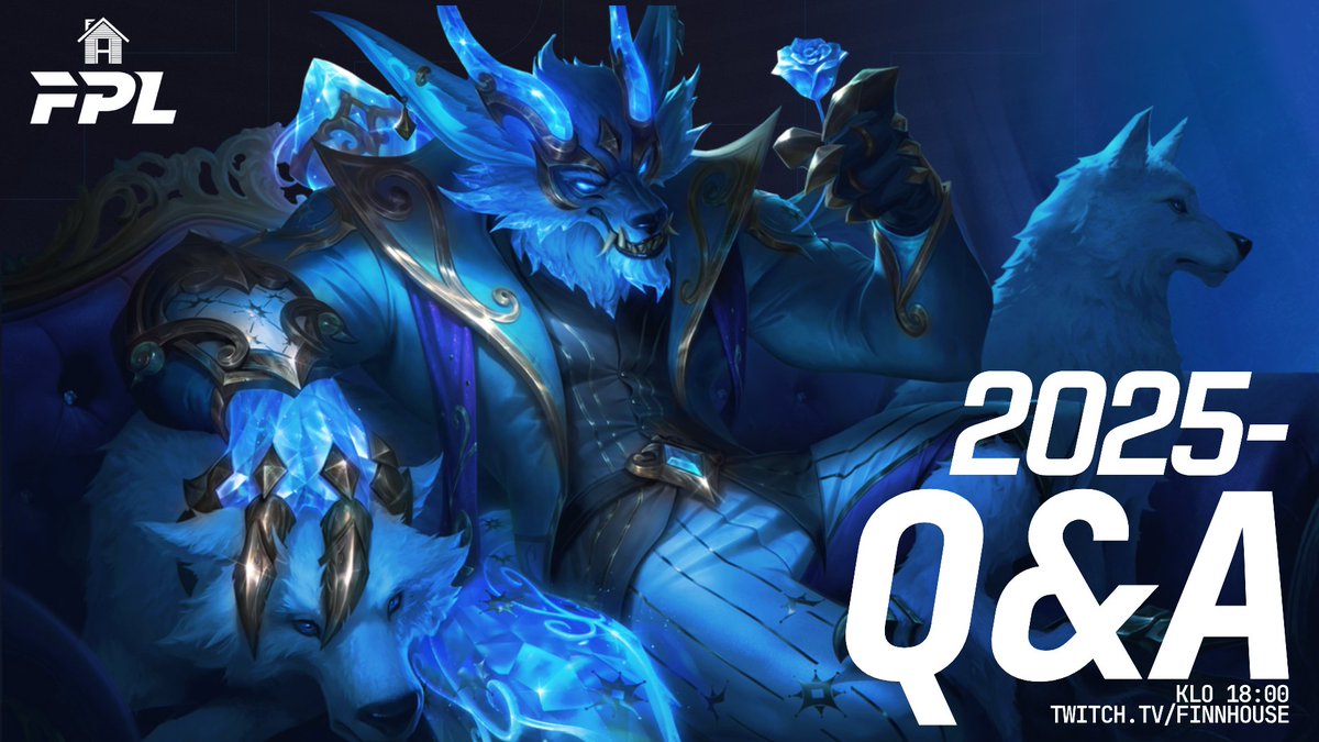 Tule huomenna kuuntelemaan mitä ensi vuoden Suomen League of Legends -kilpapelaaminen tulee pitää sisällään!

Mitä muutoksia tulee Suomen yläpuolella olevaan NLC:hen, mitä FPL pitää sisällään vuodelle 2025 ja unohtamatta FCL- ja FHL- sarjoja! 

Saa myös esittää kysymyksiä