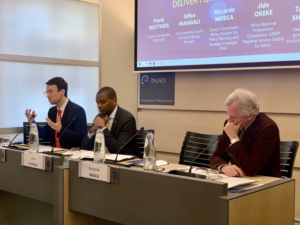 An honest discussion on #AU-EU partnership with a diverse group of experts today! We unpacked the challenges in the relationship, discussed trust, opportunities &amp; how the partnership can better deliver for multilateralism. Thanks to all participants &amp; <a href="/UNUCRIS/">UN University - CRIS</a>. #EUAfrica