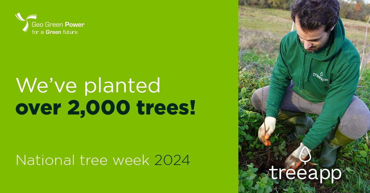 #NationalTreeWeek is the largest tree celebration pioneered by <a href="/TheTreeCouncil/">The Tree Council</a>. This is the perfect time for us to review our tree planting commitments with <a href="/treeapp/">Treeapp</a>!

We’re proud to have planted over 2,000 trees already, and hope to reach 3,000 by 2025!

#TeamGeoGreen #trees