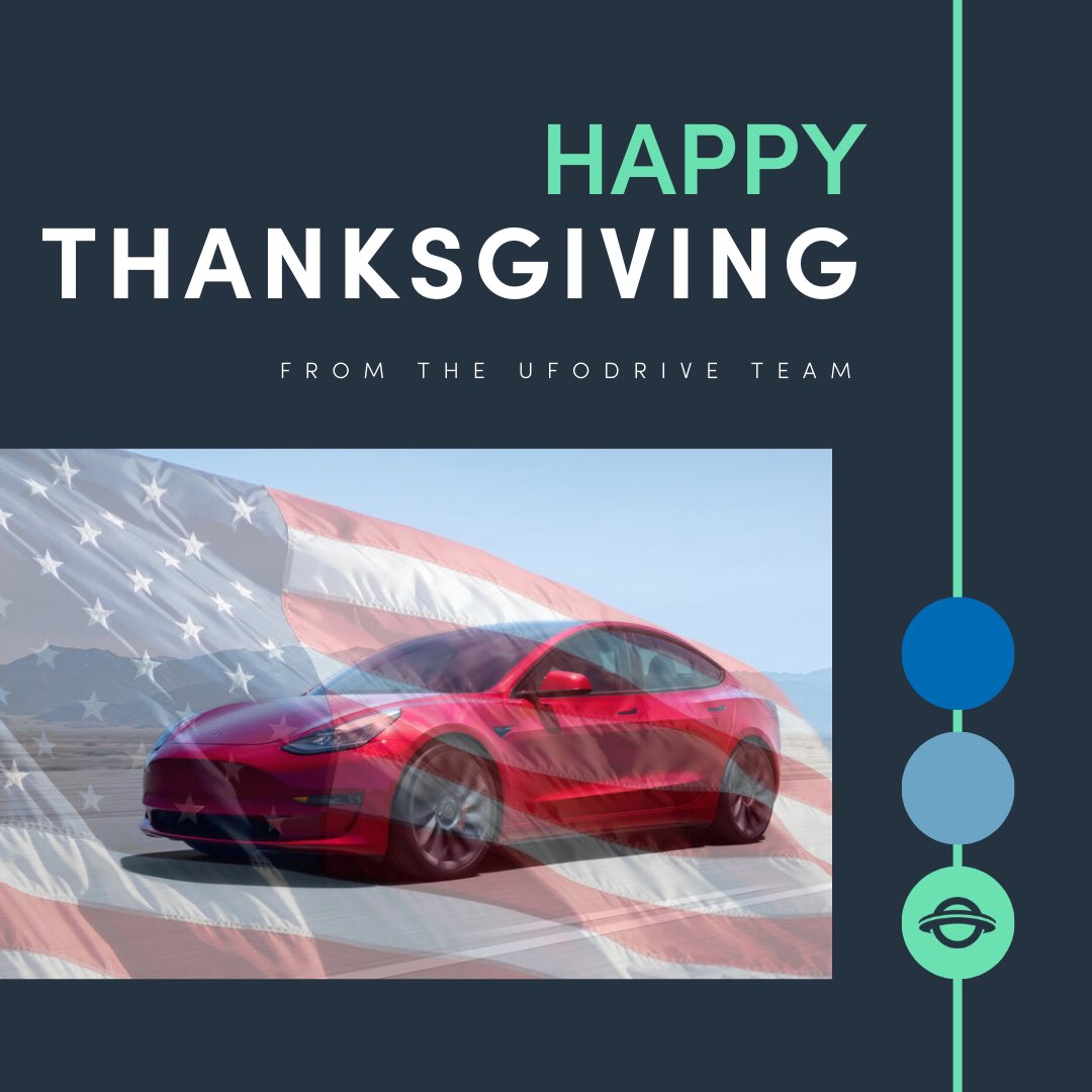 Happy Thanksgiving to all our American customers from all of us here at UFODRIVE🦃🇺🇸  We are grateful to all our customers who have supported us throughout the years😊🌟

#Thanksgiving #Thanksgiving2024 #ufodrive #evrental