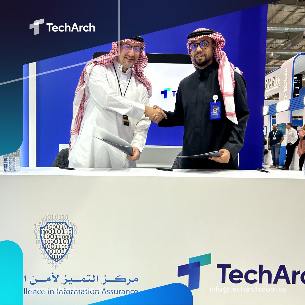 TheCyberDaemons's tweet image. جانب من عرض أبرز الاتفاقيات والشراكات التي تم توقيعها خلال معرض #Blackhat 🎩 

امتداداً للتعاون المشترك والشراكة الإستراتيجية، نعلن عن توقيع مذكرة تفاهم مع @COEIA_KSU لأمن 
المعلومات بجامعة الملك سعود