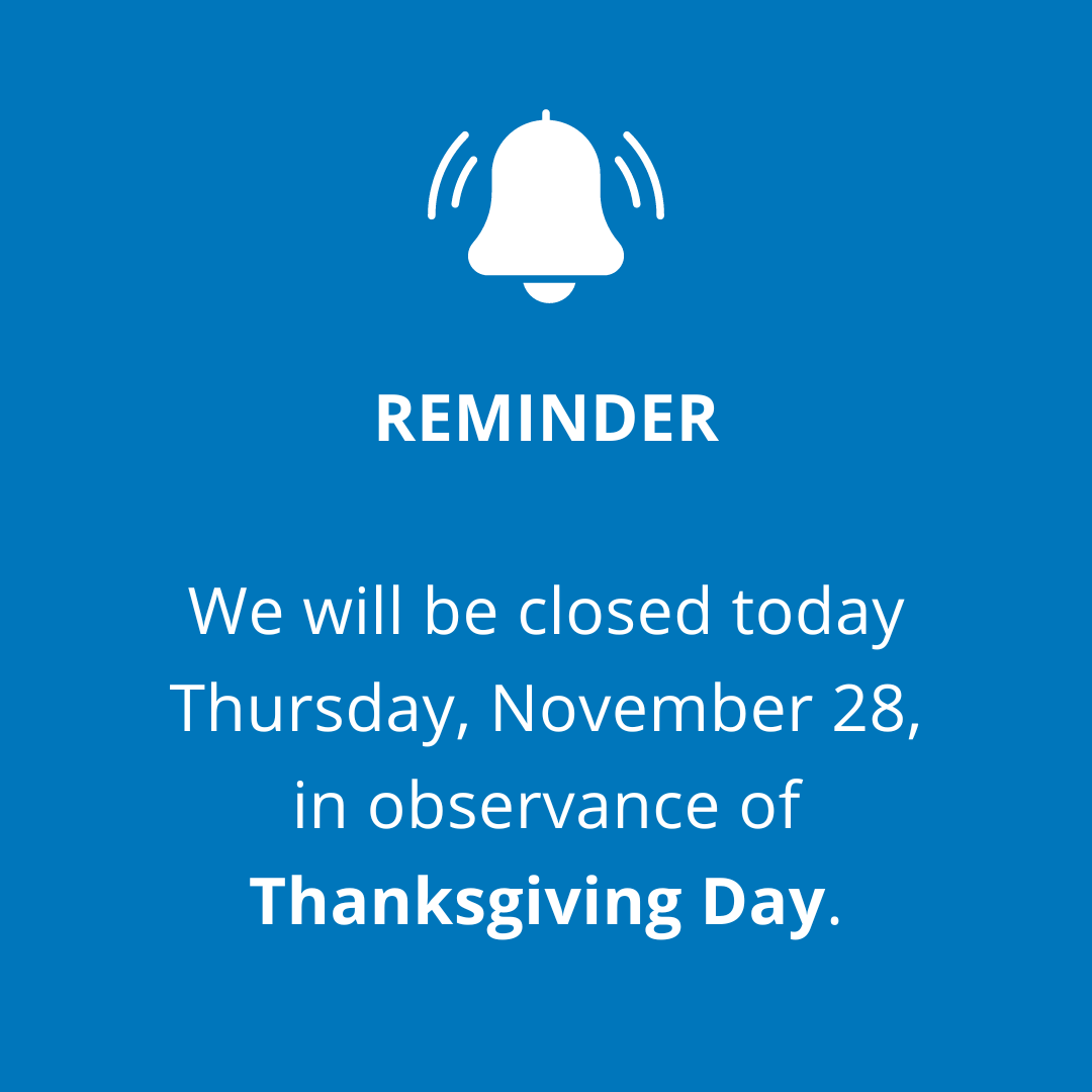 Reminder... we are closed today Thursday, November 28, in observance of Thanksgiving Day. #ValleyStarCU #ThanksgivingDay #Holiday