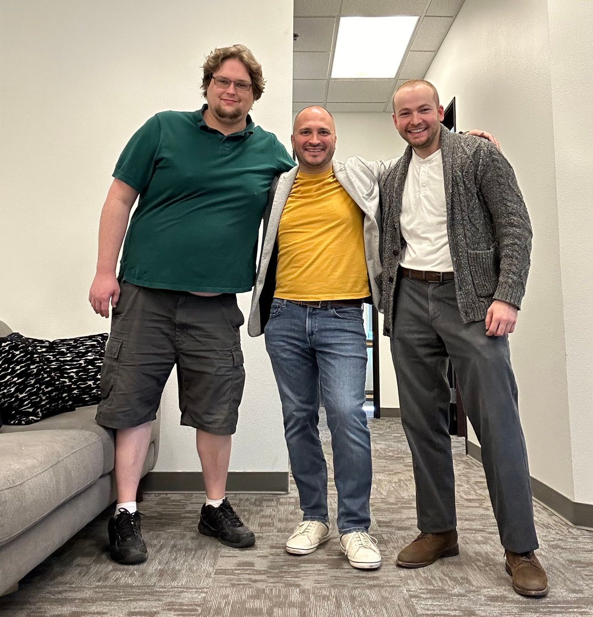 As Tim works on a cloud migration, the Sharktech team is at the office, spreading Thanksgiving cheer! 🦃 🍗