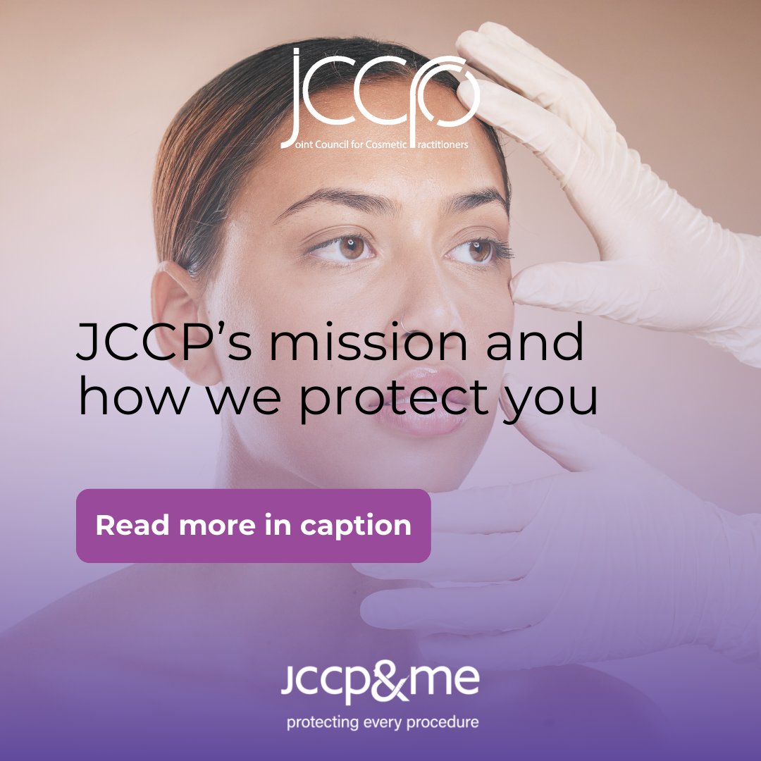 Public: Find safe, qualified practitioners with <a href="/jccpandme/">JCCP&me</a> .

Practitioners: Meet rigorous standards with <a href="/jointccp/">JCCP</a>, the trusted resource for the aesthetics industry.   

#AestheticStandards #JCCP #JCCPandme