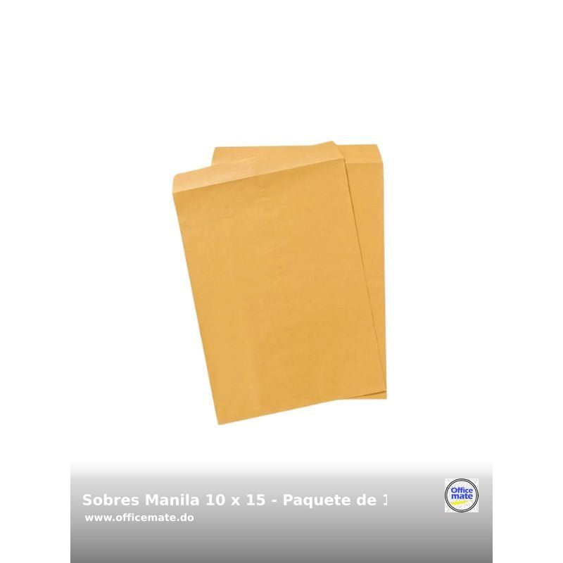 OfficemateRD's tweet image. 🚨Destacado 😍 Sobres Manila (10 x 15)" - Paquete de 100 - Papiro 😍. 
Compra Ahora! 👉👉 shortlink.store/7rqloy7_o5mv

#Papelería  #PapeleríaCreativa #Stationery #Oficina #MobiliarioDeOficina #Organización #EscritorioBonito  #Tendencias #Papel #Officemate #Silla #Office