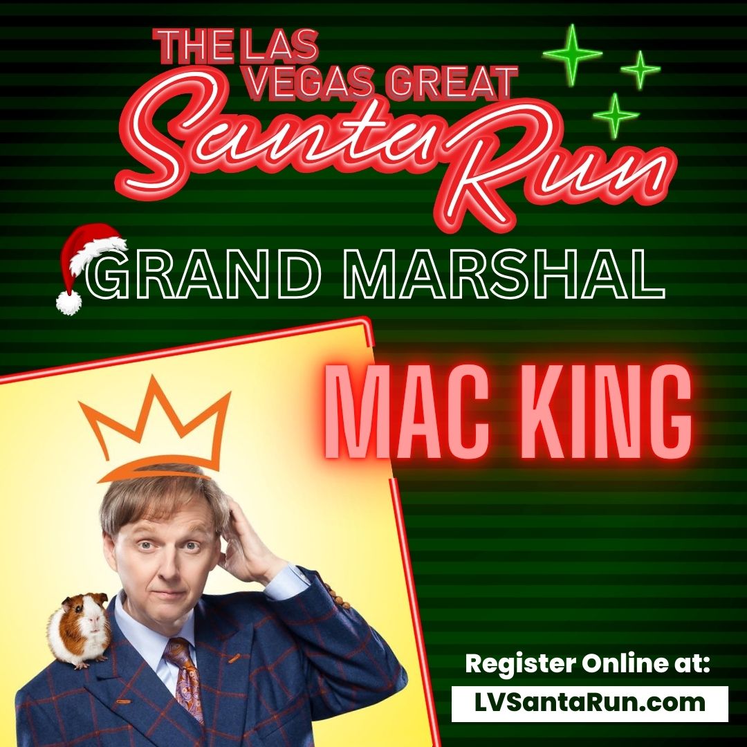 We are thrilled to announce that the incredible <a href="/mackingshow/">Mac King</a> will be the Grand Marshal of this year's Las Vegas Great Santa Run!

Plus, he will be dazzling the crowd leading up to the start of The Las Vegas Great Santa Run with some of his magical flair!

l8r.it/8UaQ