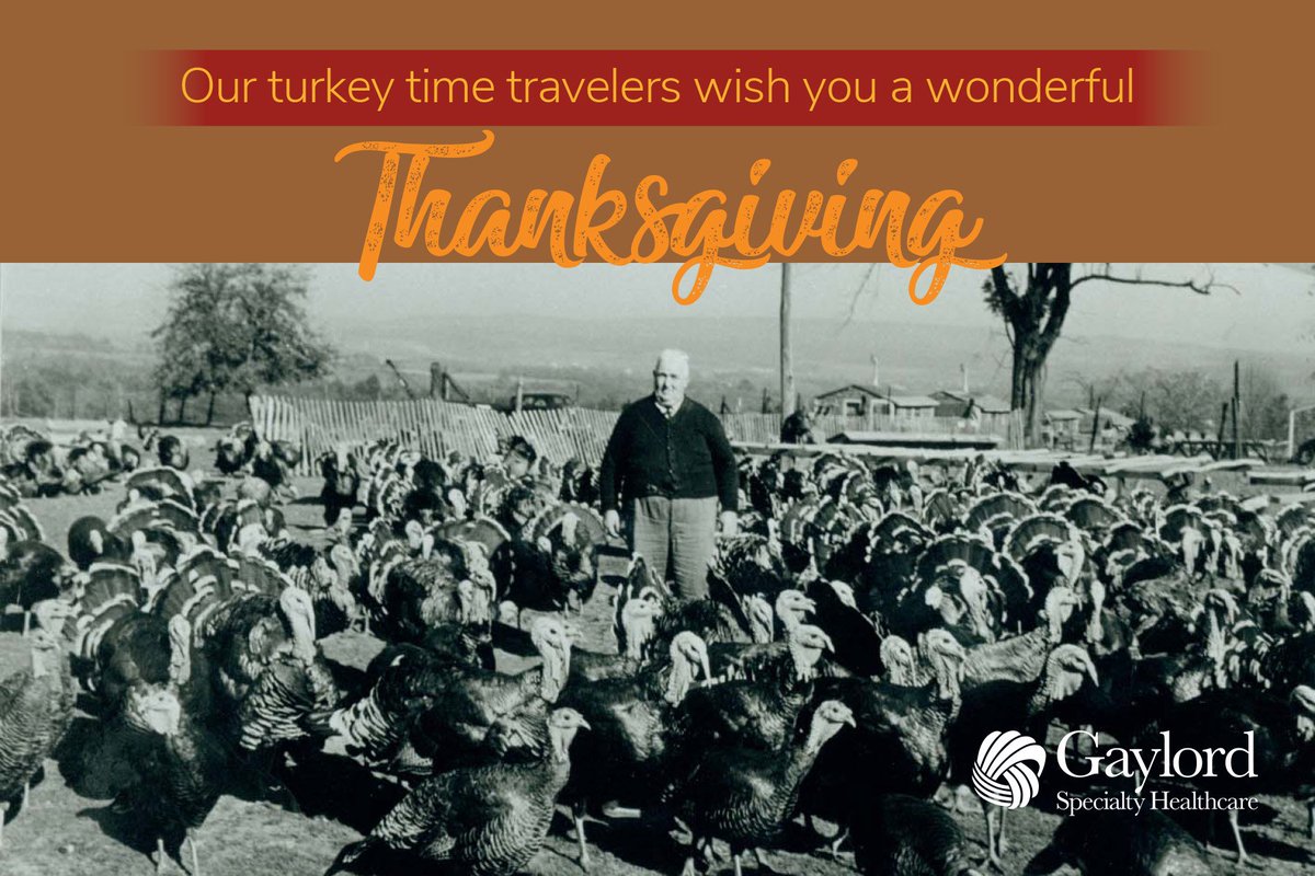 GaylordHealth's tweet photo. This Thanksgiving, we're grateful for our amazing staff, supportive community, and the opportunity to make a difference in our patients' lives. Wishing everyone a wonderful holiday, and a special thank you to our staff working today. https://t.co/YLeZxU1ZU7