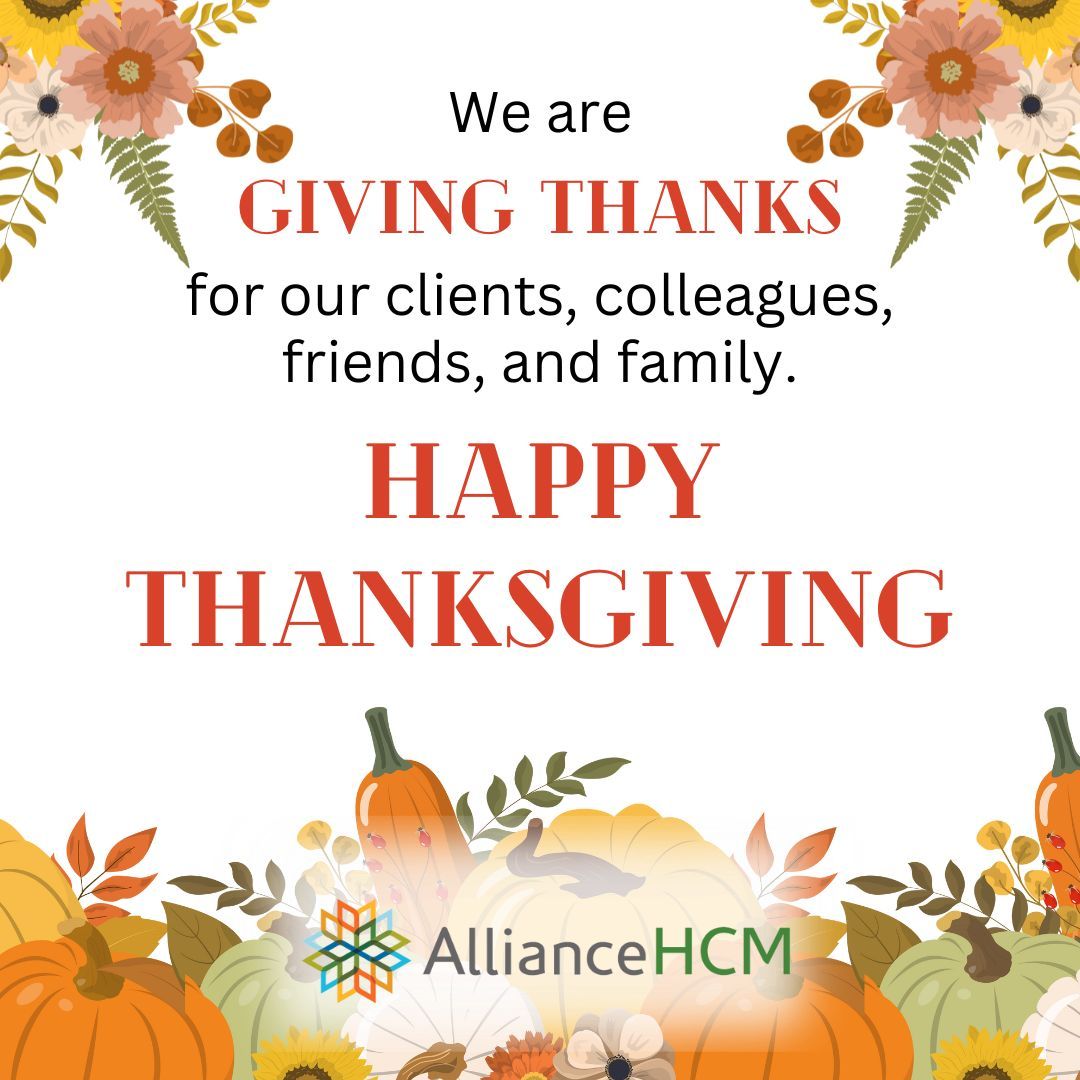 🥧  We're spending the day thinking of the many things we're grateful for, and we hope you get the chance to celebrate Thanksgiving as well!