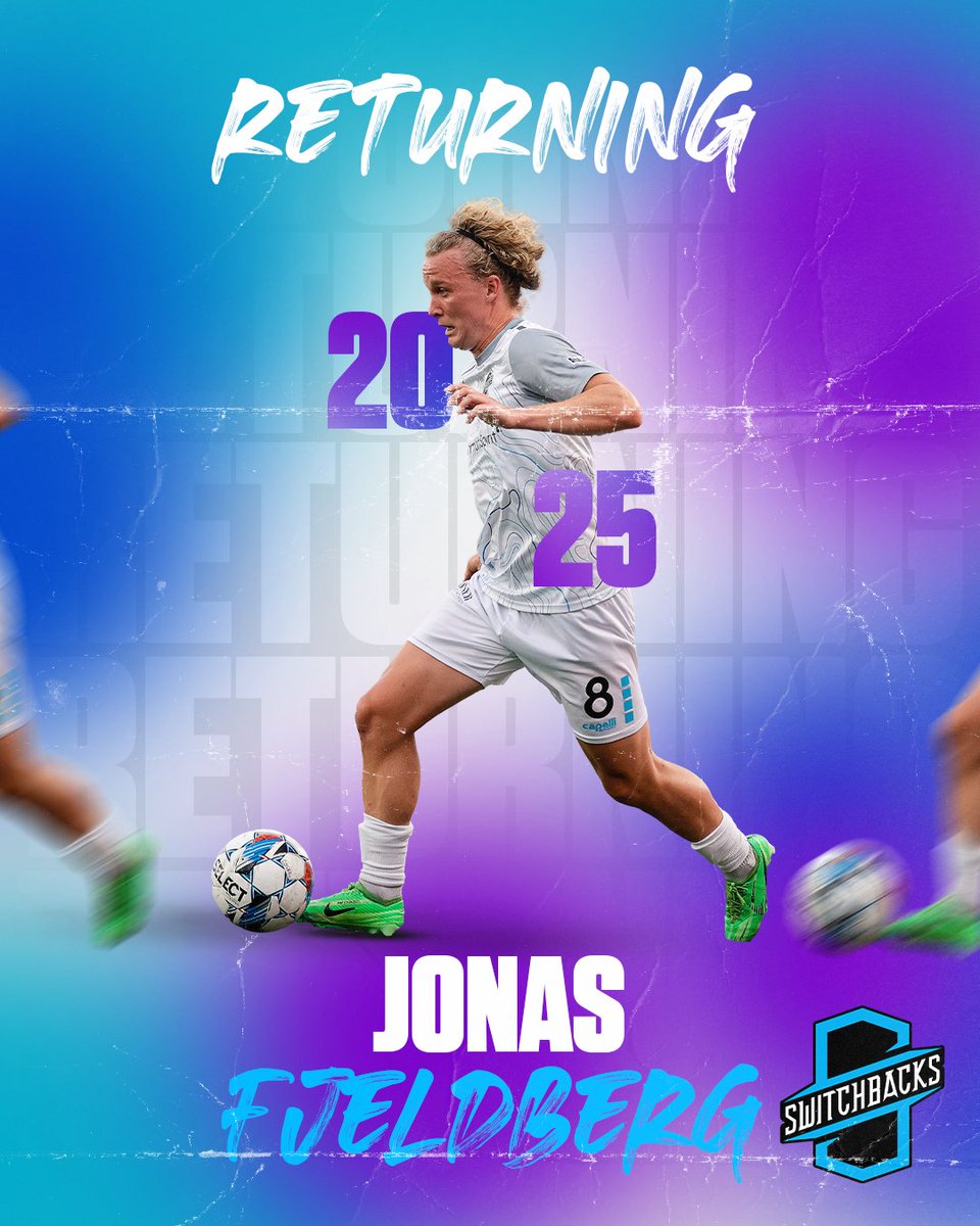 Jonas Fjeldberg will return for the 2025 season!!

Read full article: bit.ly/4g4tZRR

#wonforthesprings #switchbacksfc
