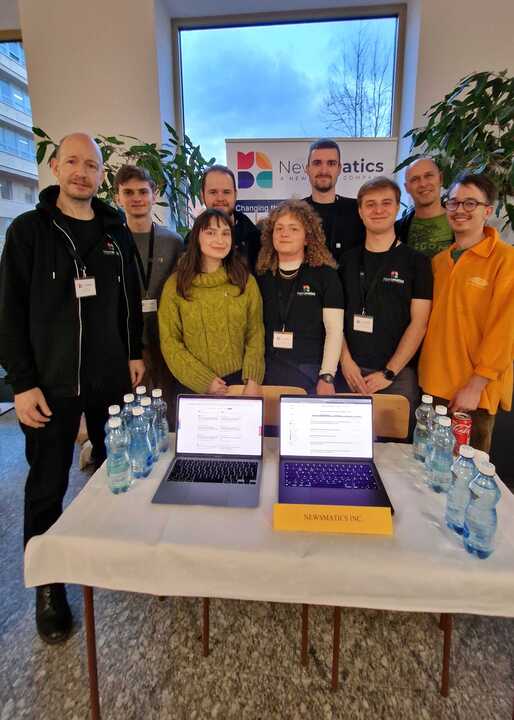 Newsmatics's tweet photo. Today, we were at the @MasarykUni Job Fair! We had many students come to our stand and learn about our news index and political bias/ownership labels. 🔍🗞️

 #news #newsindex #politicalbias #media #jobfair #journalism https://t.co/qilkj55kwm