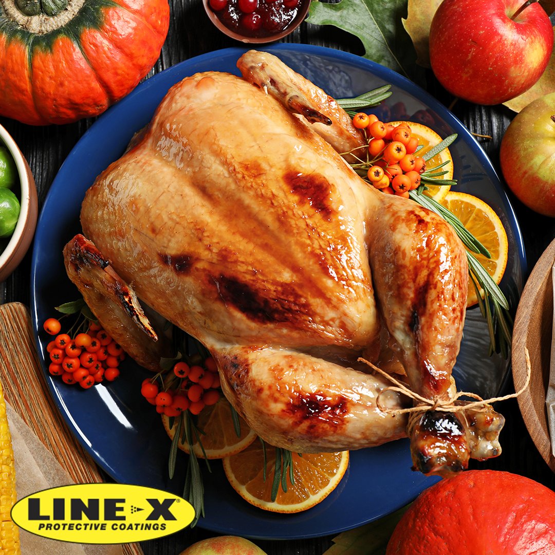 linex_pros's tweet photo. Happy Thanksgiving from our LINE-X Pros family to yours! We hope you're spending today gathered around the table with gratitude and good food. 🦃 https://t.co/dA0T0L1WBQ