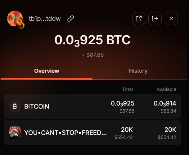 Tigertiger880's tweet photo. @Saturn_btc tb1pzyh36y3shtmuccy730hcad7d8sn0lpptu0tradu0fwydre46etrs4wtddw https://t.co/3PKySWWaJ0