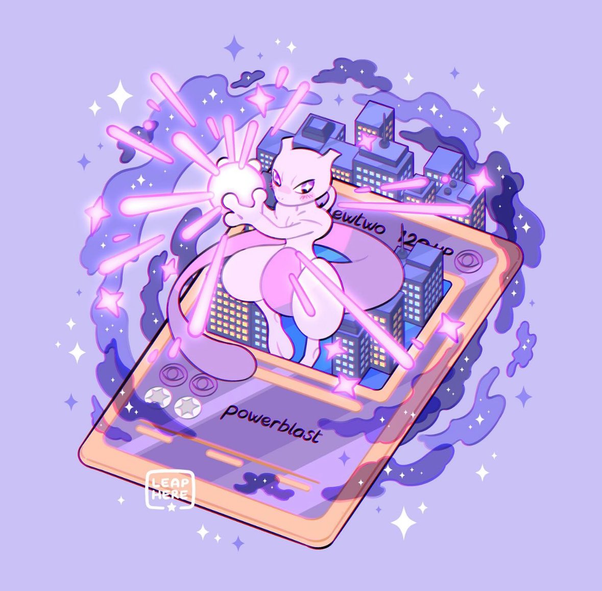leaphere_'s tweet photo. Mewtwo Powerblast! https://t.co/TjvI1tlFCq
