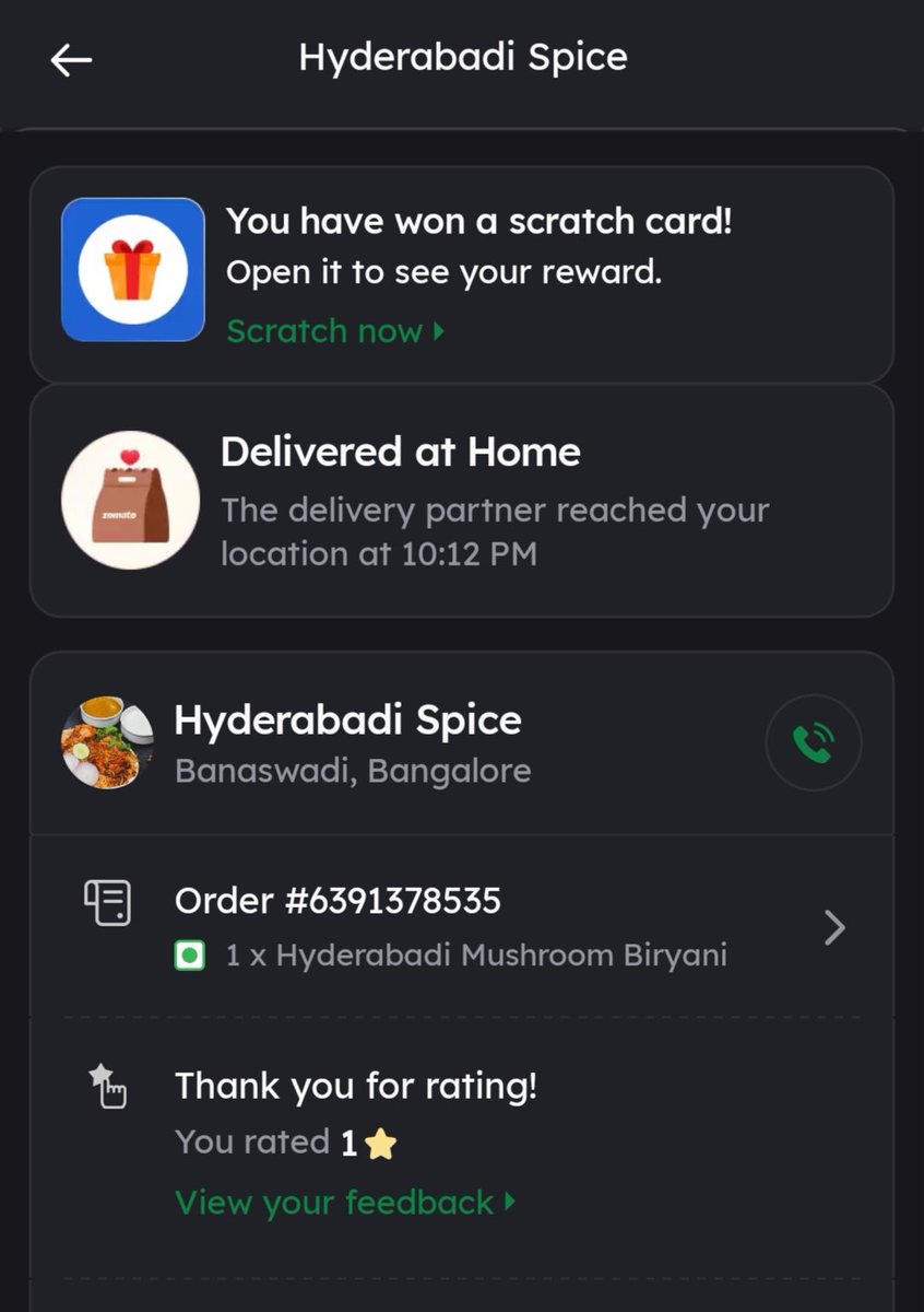 avilash_padhy's tweet photo. @zomatocare @zomato Hi Team, I found a small chicken piece in recently ordered Mushroom Biryani. I throwed the peice of chicken and rest of biryani. Is this the ethics of business? https://t.co/uRw6GYwwi7