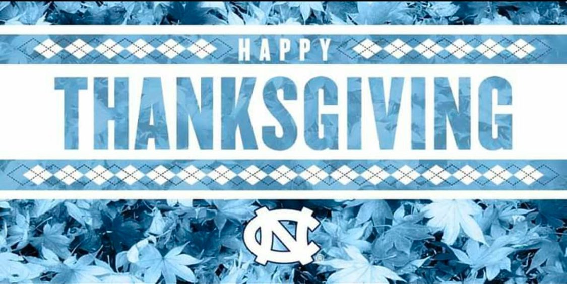 Happy Thanksgiving Tar Heel Nation! #goheels🐏 🦃