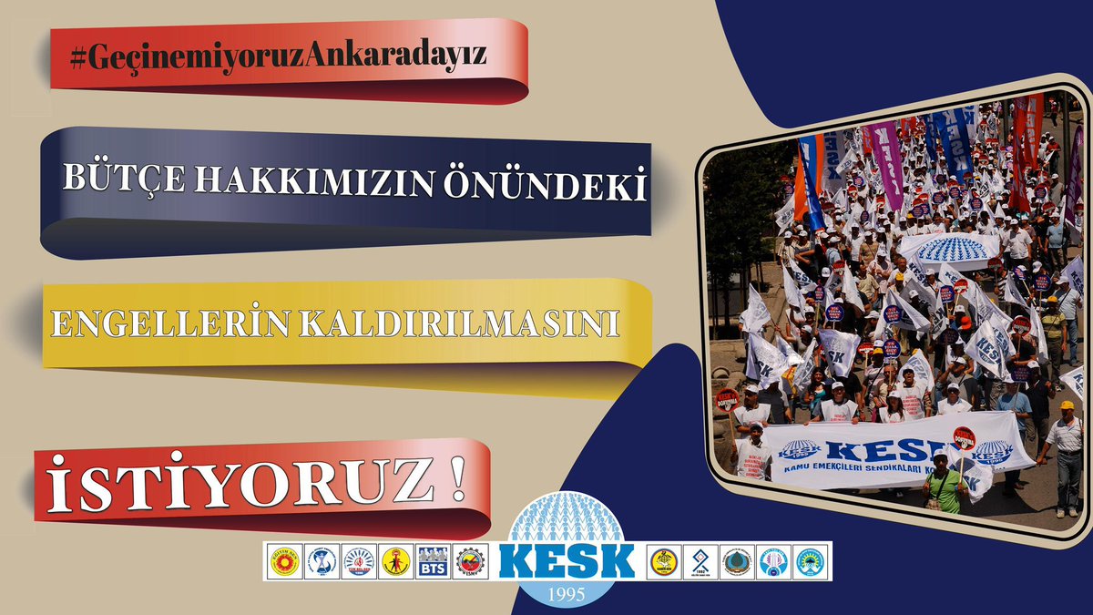 Bütçe hakkımızın önündeki engellerin kaldırılmasını istiyoruz!
Halkın, emekçilerin, bütçe süreçlerine etkin katılımının sağlanmasını istiyoruz!
#GeçinemiyoruzAnkaradayız