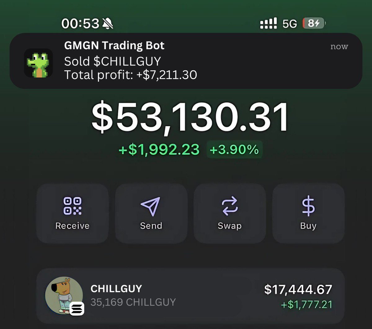 If you have:

• phone
• 0.5 SOL
• my guide

You can easily make $5-7k per week

Detailed guide on how you can make money using only your phone🧵👇