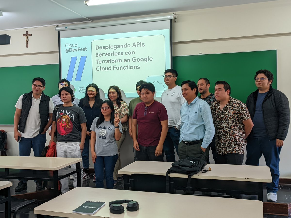 gdglima's tweet image. #DevFestLima2024
🙏 Agradecimiento especial a Julissa Rodriguez por su charla: "Desplegando APIs Serverless con Terraform en Google Cloud Functions". 💡✨
🎯 Completa el feedback y ayúdanos a mejorar: bit.ly/devfestlima24-…
#DevFestLima24 #GDGLima #DevFestLima #DevFest #gdg