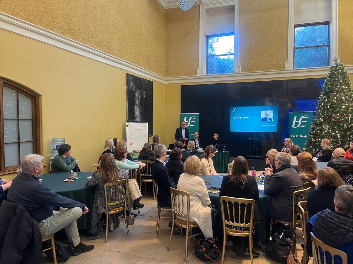 First workshop on the development of a HSE Public Health Strategy at the beautiful Farmleigh. This strategy will help frame health needs of our population deploying expanded public health workforce and new public health consultant appointments to maximum benefit. #slaintecare
