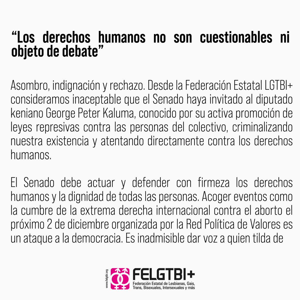 Federación Estatal LGTBI+ tweet media