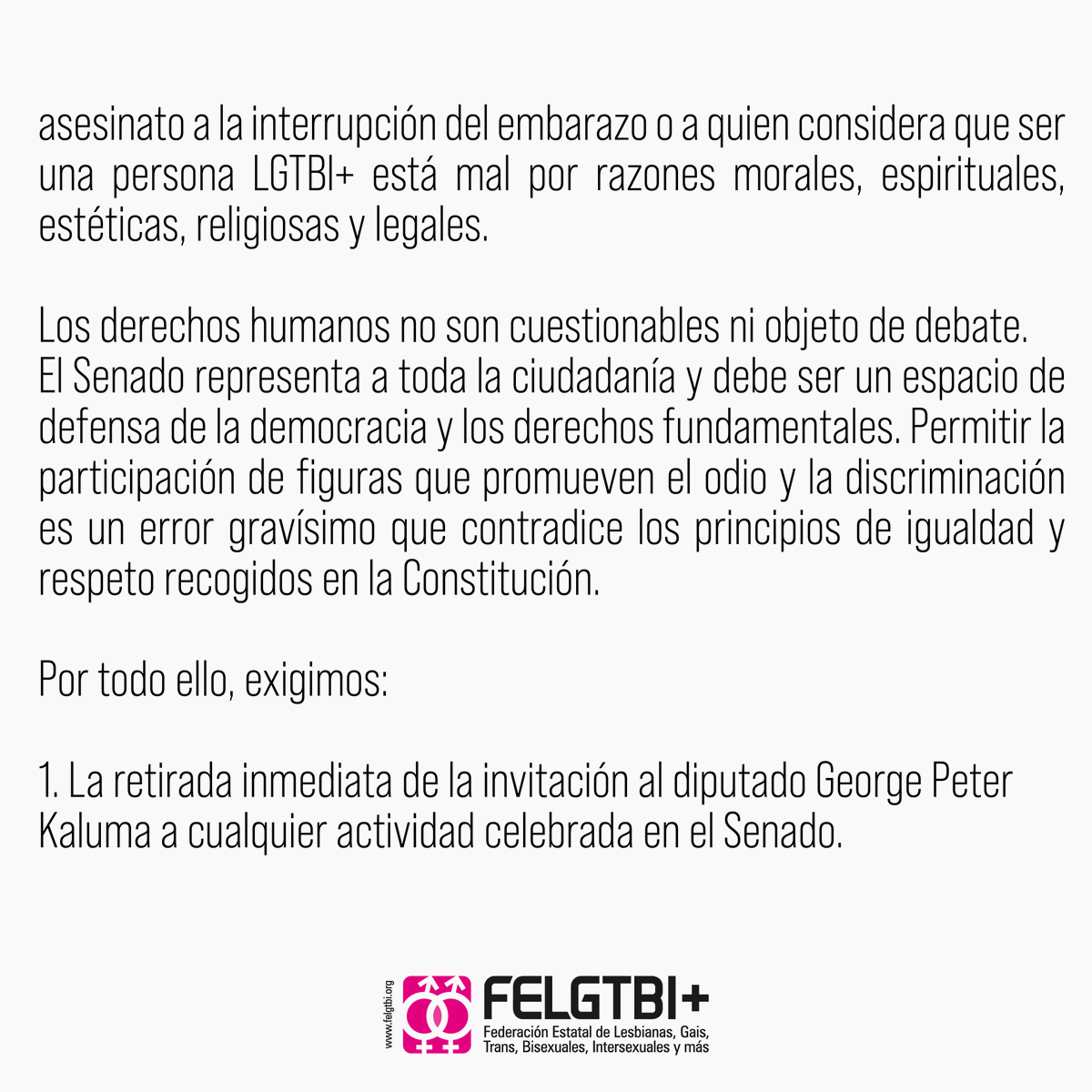 Federación Estatal LGTBI+ tweet media