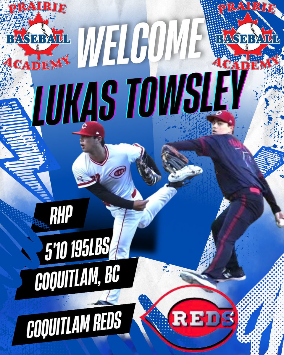 We would like to welcome RHP Lukas Towsley from Coquitlam, BC and the Coquitlam Reds!!! Welcome to our family Lukas. #earntheA
