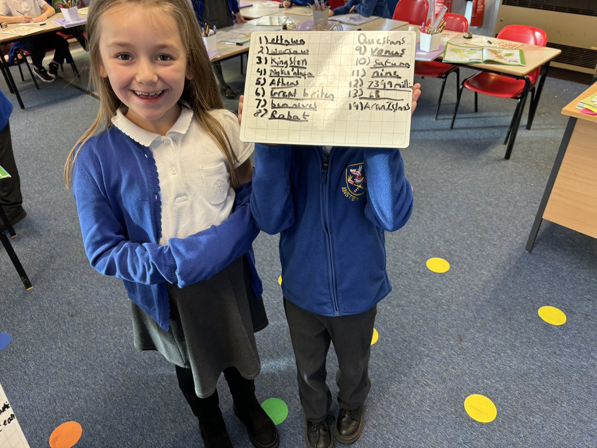 latimerprimary's tweet image. #ClassMN learnt how to use an atlas this morning to answer questions about the Earth and beyond! They found out the names of different capital cities, facts about the UK and even the order of the planets in our solar system. 🌎🇬🇧🗺️#LatimerGeography #Year2