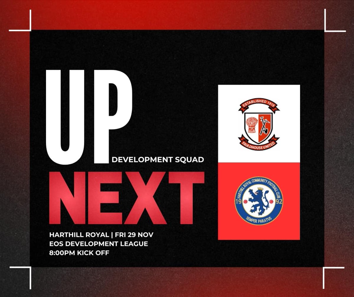 Fauldhouse United (@fauldhousefc) on Twitter photo Tomorrow nights Development Squad match at Bathgate Sports Centre. <a href="/Fauldhouseutd1/">Fauldhouseutd</a> <a href="/DerekJSharp/">Derek Sharp</a> Tomorrow nights Development Squad match at Bathgate Sports Centre. <a href="/Fauldhouseutd1/">Fauldhouseutd</a> <a href="/DerekJSharp/">Derek Sharp</a>
