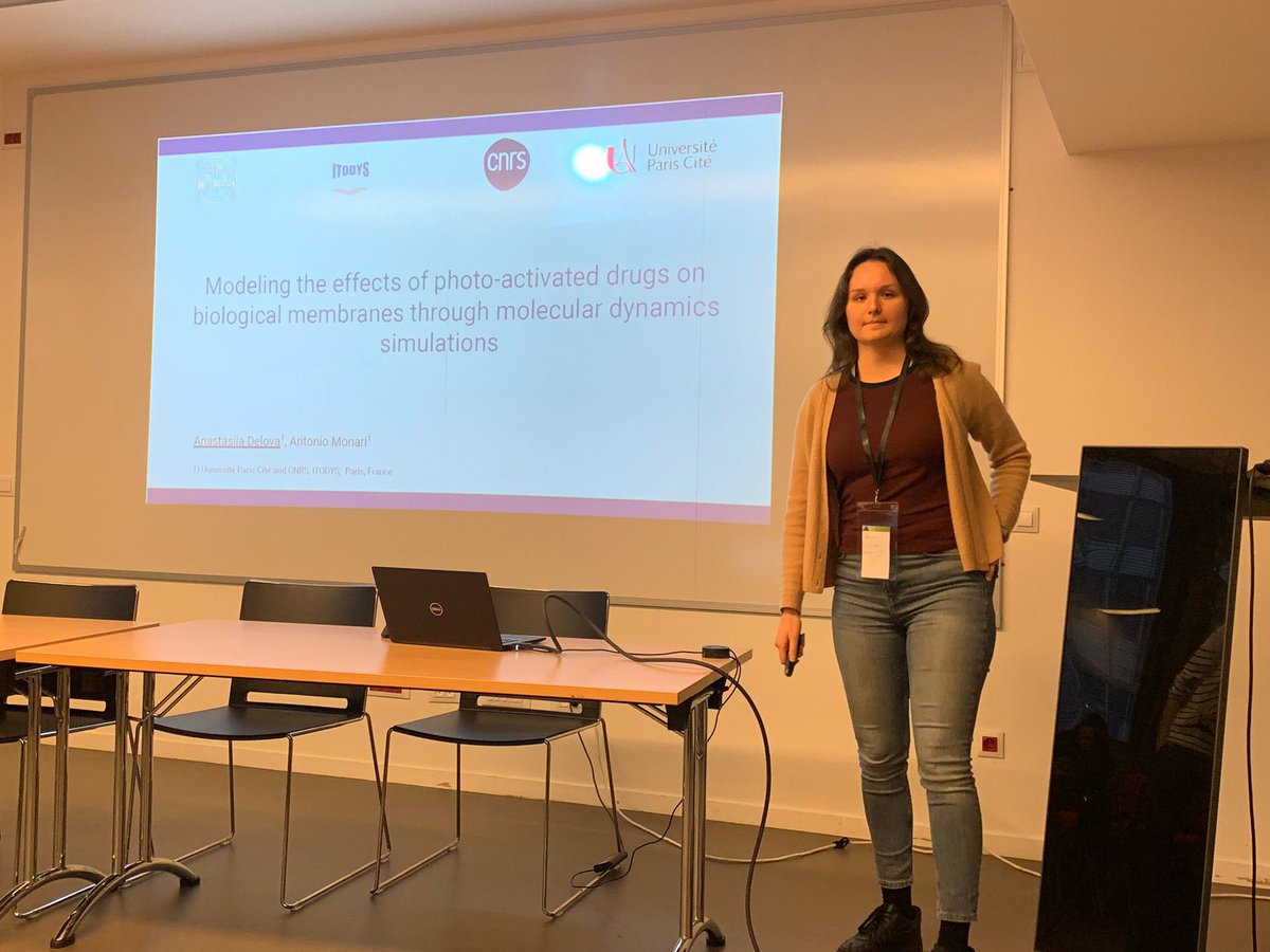 The CTM Group (@itodysc) on Twitter photo It is now the turn of Anastasia Delova <a href="/nastya_delova/">AnastasiiaDelova</a> <a href="/ITODYS_lab/">ITODYS Lab</a> <a href="/univ_paris_cite/">Université Paris Cité</a> with talk about photo-activated drugs in membrane! It is now the turn of Anastasia Delova <a href="/nastya_delova/">AnastasiiaDelova</a> <a href="/ITODYS_lab/">ITODYS Lab</a> <a href="/univ_paris_cite/">Université Paris Cité</a> with talk about photo-activated drugs in membrane!