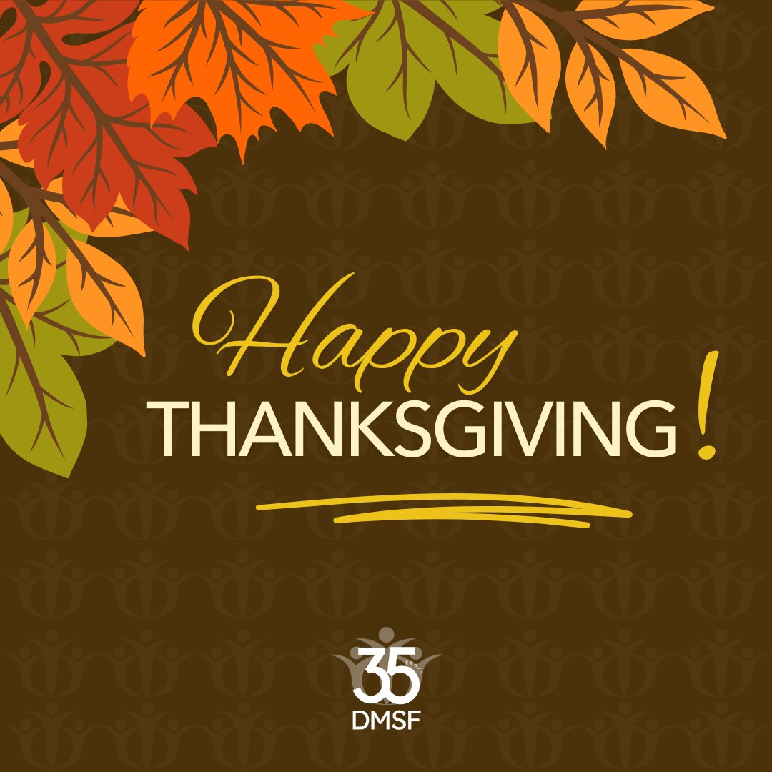 🍂 Happy Thanksgiving from all of us at DMSF! 🍂
Wishing you a warm, joyful holiday surrounded by loved ones. Thank you for being part of this mission with us! 🧡🍁🥧

#Thankful #MurphyScholars #DMSF