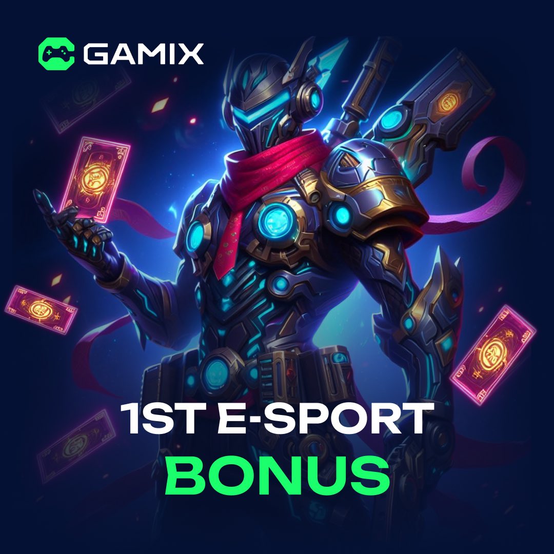 gamixvip's tweet photo. First E-Sports Bonus at Gamix! 🎮 Get a whopping 150% e-sports welcome bonus, up to $500!

Details:
✅ Min Deposit: $10
✅ Bonus: 150% (up to $500)
✅ Bonus Lifetime: 7 Days

Grab Your Bonus Here 👉  https://t.co/aeyJwI8AqX https://t.co/EQHXFbsUi1