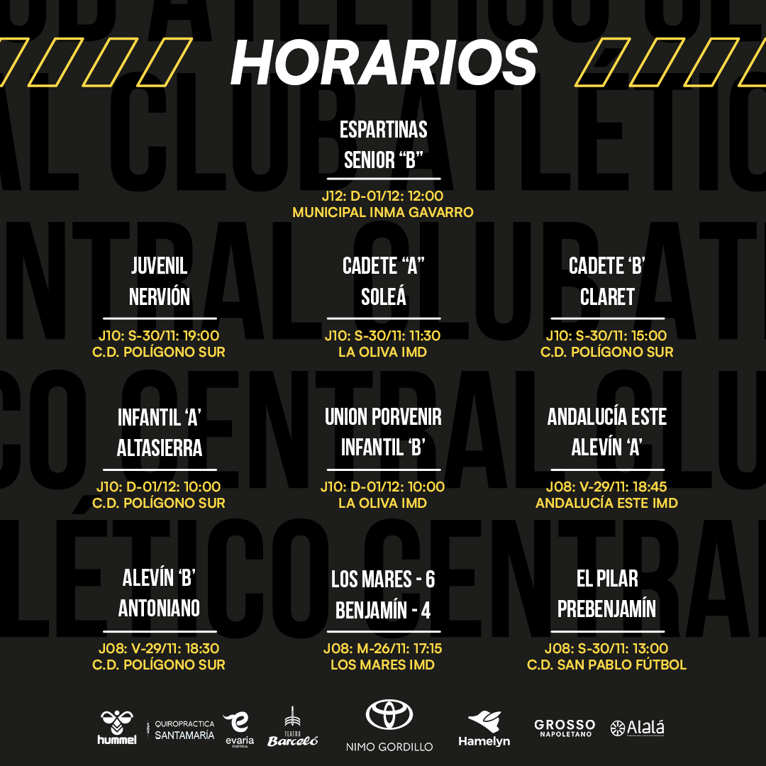 ⚽ Este fin de semana nuestros equipos de la #CACEscuela saltan al campo con toda la ilusión y ganas de seguir creciendo. Cada partido es una oportunidad para demostrar lo que llevamos dentro. ¡Vamos con todo! 💪✨

#HoraDeCentrarse #LaEscuelaDeLosSueños⚫️⚪️⚽️