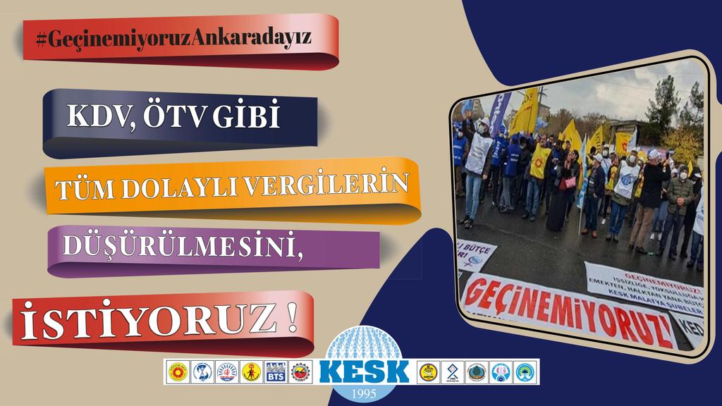 Memur maaşlarının yoksulluk sınırının altında kalmaması için 30 Kasım' da Ankara'dayız... #GeçinemiyoruzAnkaradayız