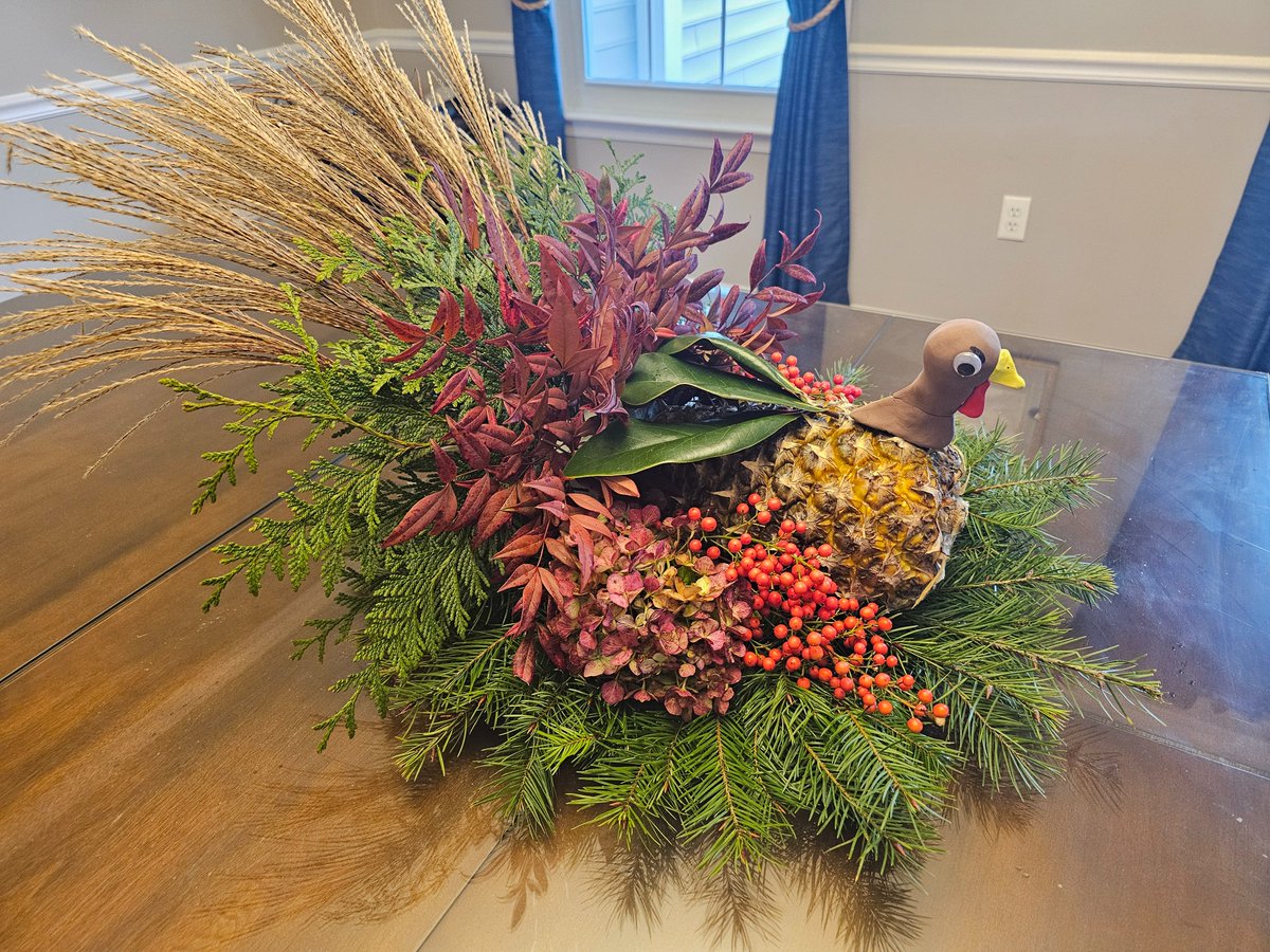 JoshDerby's tweet photo. Nathaniel's head is a clay sculpt by my oldest daughter.  He sits sadly in the drawer with the birthday candles until it's time to fly, but he comes out ready every year.  He goes on, and WHAM!  Centerpiece. https://t.co/DSPe8EjD4A